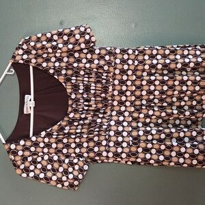 Danny & Nicole Elegant Brown Blouse